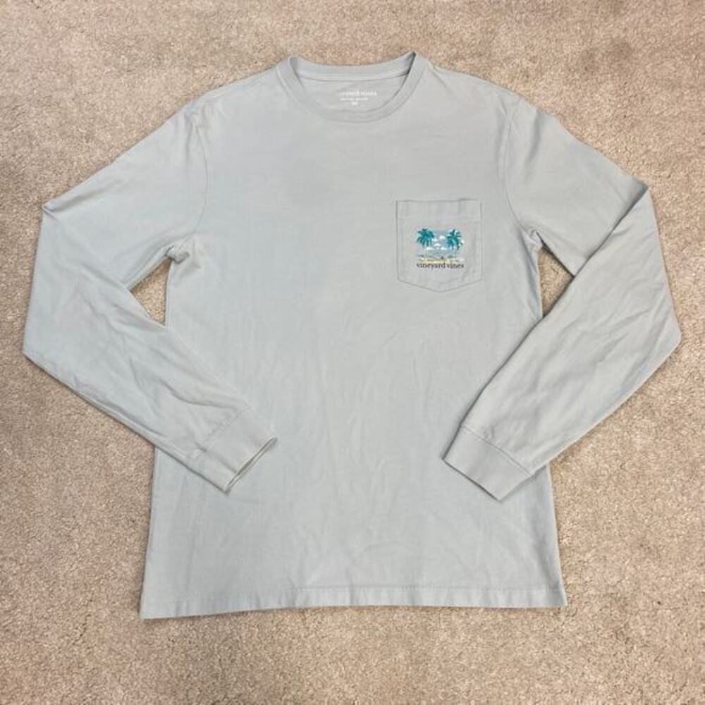 Vineyard Vines "Every Day Should Feel This Good" LS Pocket T-Shirt Size XS